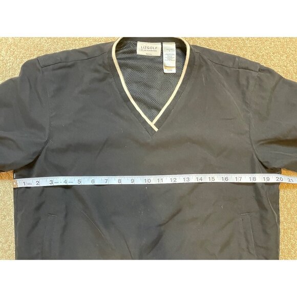 LizGolf Liz Claiborne Black V-Neck Pullover Top Sz SP - Picture 7 of 10